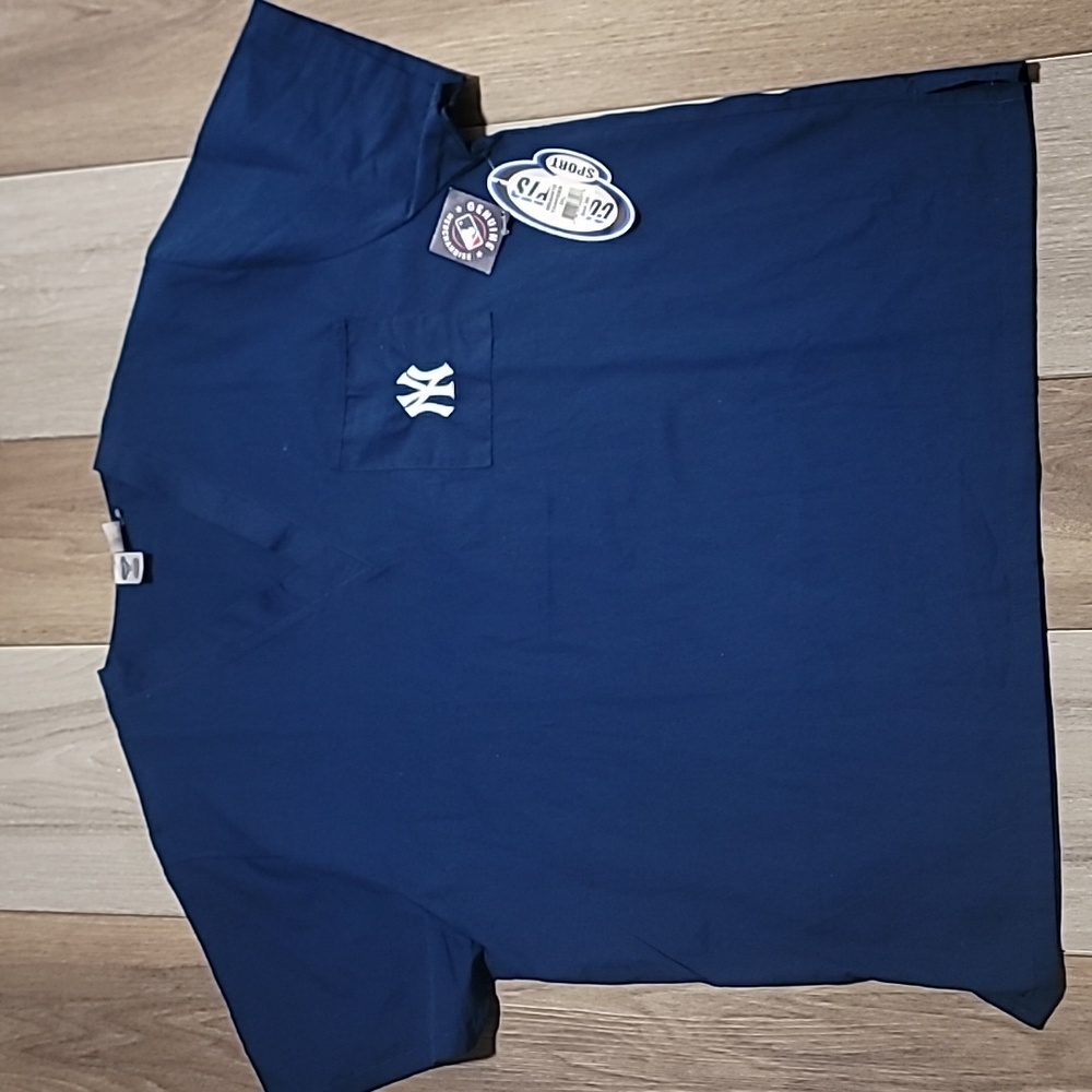3 NEW YORK YANKEES MEDICAL SCRUBS TOP ONLY SIZE 2XL